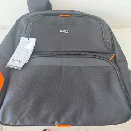 $120 SOLO Black Bacpack Travel Laptop carry on Bag