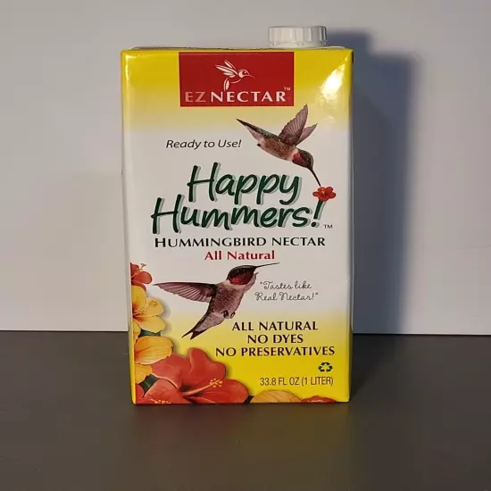 Hummingbird Nectar Happy Hummers! All Natural 1 Liter