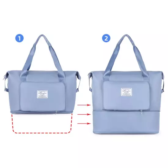 The Foldie Bag Waterproof Travel Duffle Bag Expandable Large Capacity Folding