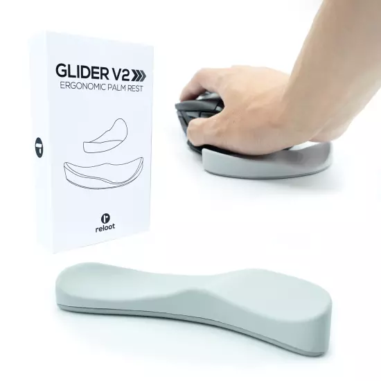 Reloot Glider v2 - Ergonomic Gliding Palm Rest Designed for Carpal Tunnel