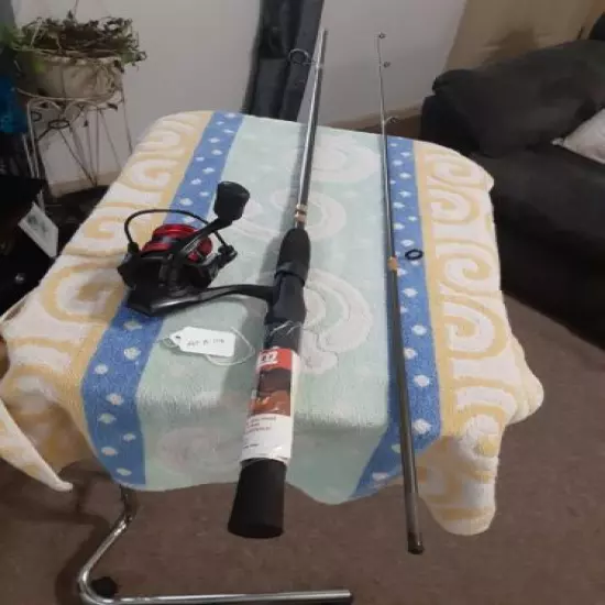 Spinning Fishing Rod ZEBCO 6'6"med And Reel AbuGarcía Black Max