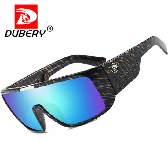 DUBERY Large Frame Sport Sunglasses Men Oversize Cycling Windproof Goggles New 