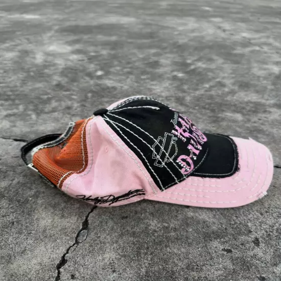 Harley Davidson Motorcycles Trucker Hat Cap Womens OSFA Pink