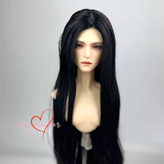 1/6 1/4 1/3 Uncle BJD Wig Long Doll Hair Soft Milk Fiber Center Parting 7 Colors