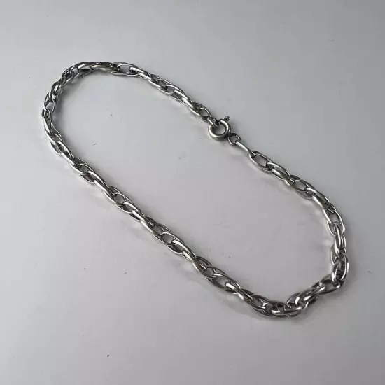 Vintage Ukraine Sterling Silver 925 Men's Women's Chain Bracelet Marked 4.5 gr