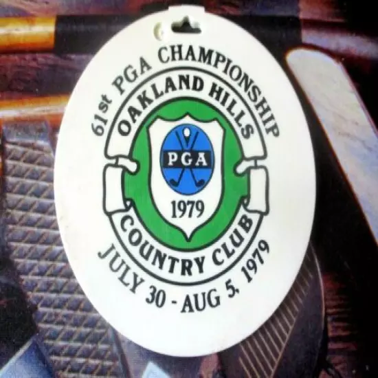 vtg - PGA TOUR Golf Bag Tag - 1979 PGA CHAMPIONSHIP - Oakland Hills CC