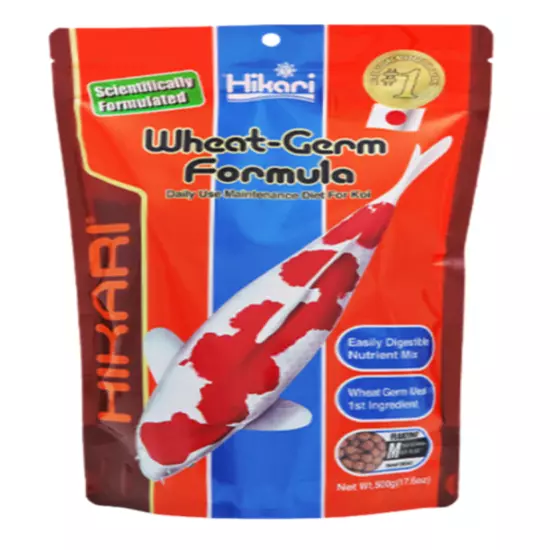 Hikari Wheat-Germ Formula Floating Pellet Fish Food for Koi