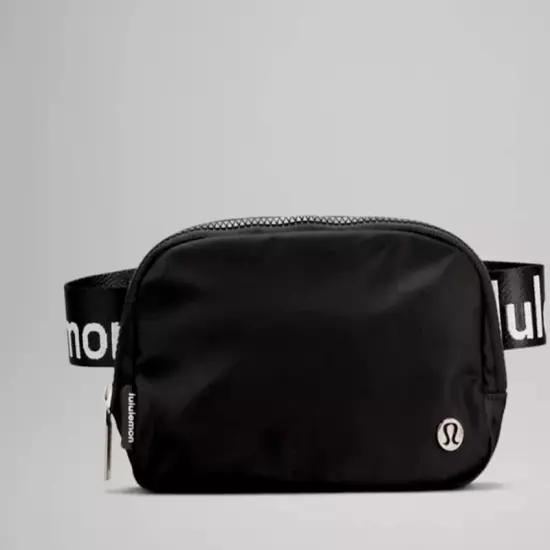 BRAND NEW Lululemon Everywhere Belt Bag Black - 1L W/wordmark on strap