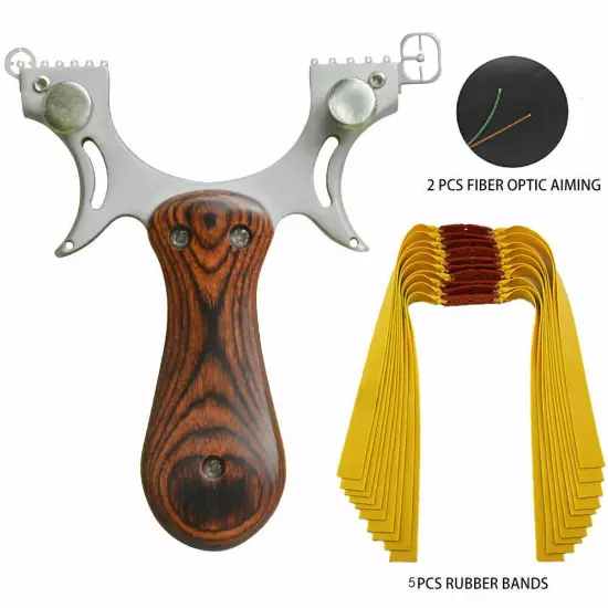 Professional Hunting Slingshot Stainless Steel Catapult Outdoor Shooting Game