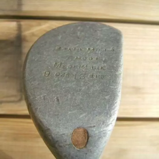 Scarce Original Vintage Braid Mills Medium Lie Mallet Golf Club