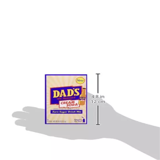 Dad'S Old Fashioned Cream Soda Singles to Go Sugar Free Powder Drink Mix 6 Stick