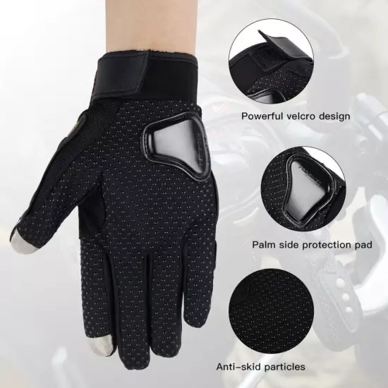 Motocross Motorcycle Gloves Full Finger Anti-slip Anti-fall Breathable Gloves