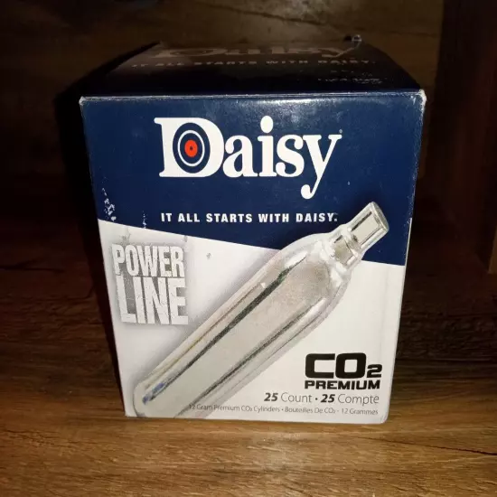 Daisy Powerline Premium 12-Gram CO2 Cylinders, (25-Count)