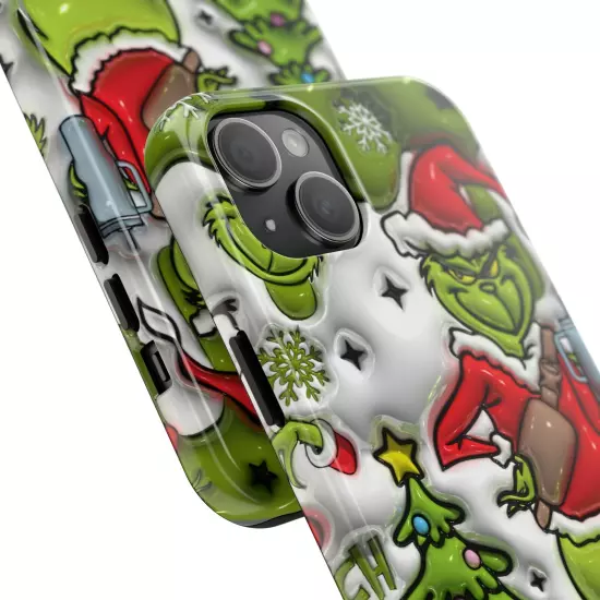 Grinch Tough Phone Cases Samsung S20 S21 S22 S23 Iphone 15 14 13 12 11