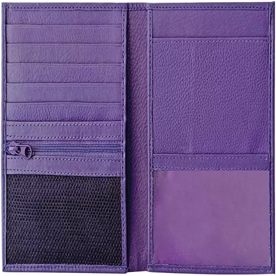 RFID Blocking Genuine Leather Travel Passport Wallet Holder