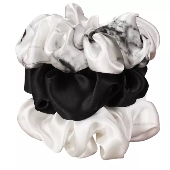 Celestial Silk Scrunchies for Hair - Pure Mulberry Silk Hair Ties 3 Piece Set