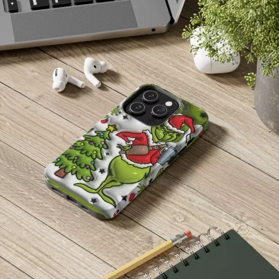 Grinch Tough Phone Cases Samsung S20 S21 S22 S23 Iphone 15 14 13 12 11