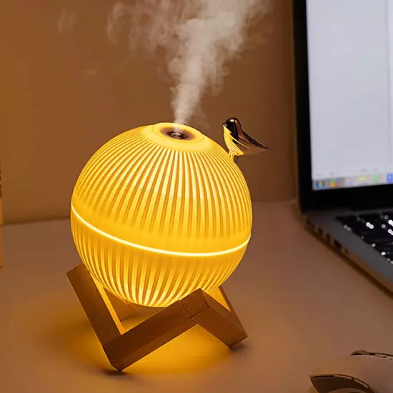 Mini Humidifier. Cute Portable Small Air Humidifier With USB For Bedroom Desk &