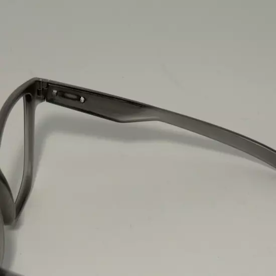 OAKLEY TRILLBE X FRAMES - GRAY SMOKE TRANSLUCENT WITH BLUE ICONS EYEGLASSES