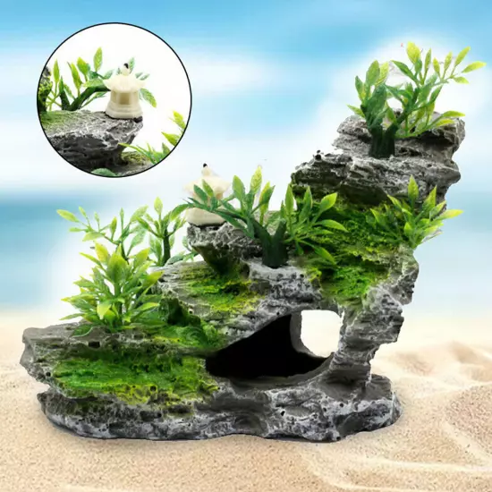 Aquarium decoration mountain rock house stone rock cave fish tank accessories