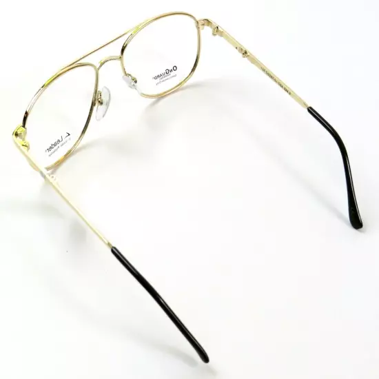 Hilco OnGuard Safety Glasses Frames OG 095 Gold w/Side Shields, 54-17-140, NOS