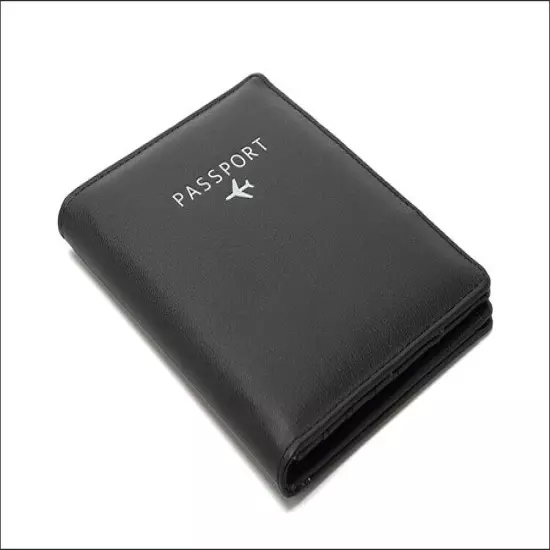 RFID Blocking Slim Leather Travel Passport Wallet ID Card Case Cover Holder US