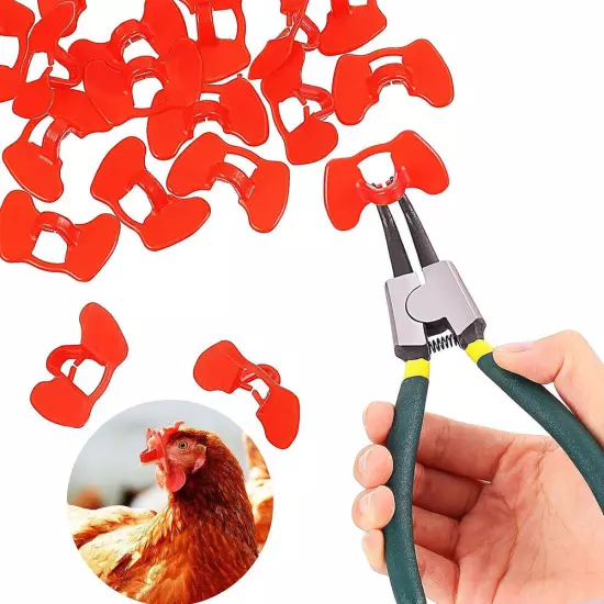 200-600pcs No Fight Pinless Chicken Peepers Pheasant Poultry Blinders Spectacles