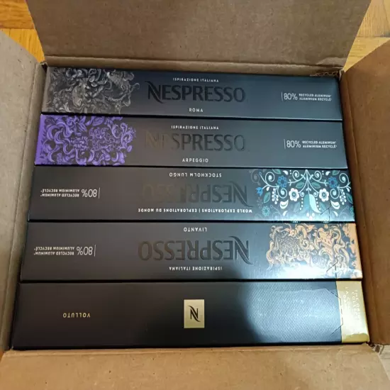 Nespresso Original Line Capsules, Variety Pack, Medium Roast Espresso, 100 Pods