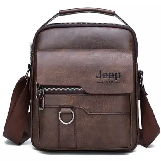 JEEP Crossbody Messenger Bags Business Casual Handbag Brand Shoulder Leather Bus