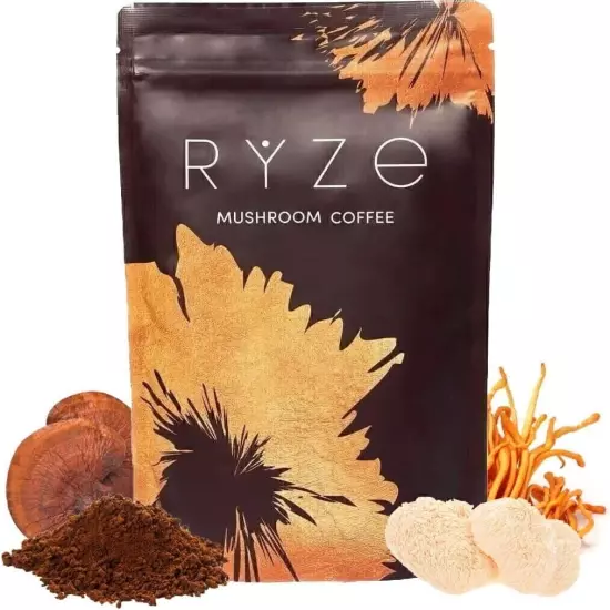 1-3x RYZE Mushroom Coffee Organic Coffee 30 Servings in one Pack NEW