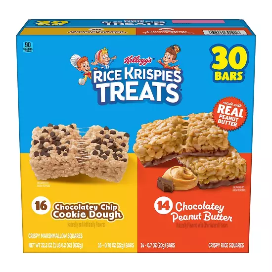 Rice Krispies Treats Crispy Marshmallow and Rice Squares Variety Pack, 30ct.