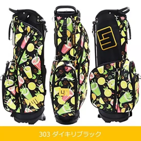 LOUDMOUTH GOLF [2021 Spring / Daiquiri_Black] Stand Bag 2021 Model LM-CB0010