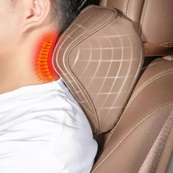 Car Leather Headrest Car Seat Neck Pillow Rest Support Cushion Support Protector