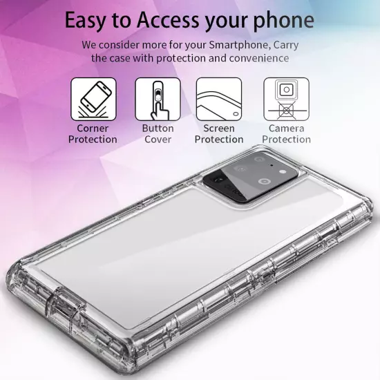 For Samsung Galaxy S20/S20+/S20 Ultra 5G Case Clear Phone Cover / Accessories