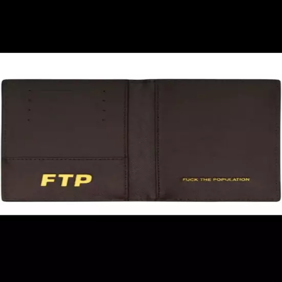 FTP Logo Repete Passport Holder Repeat Brown FUCKTHEPOPULATION SAFFIANO Confirm