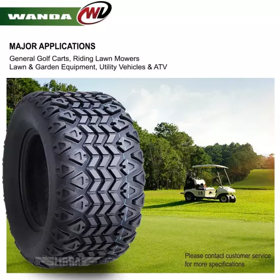 WANDA 20X10-10 Golf Cart ATV Tires 4 Ply 20x10x10 -Set 4 -14030