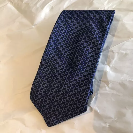 Brioni Blue Purple 100% Silk Tie Made In Italy