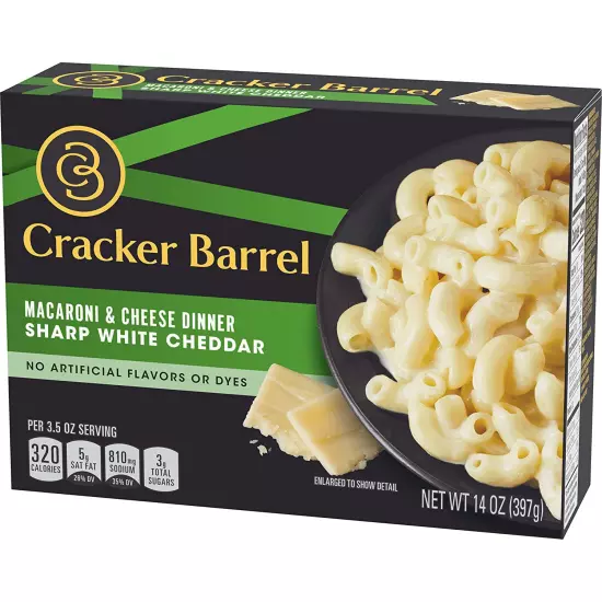 Macaroni and Cheese by Cracker Barrel in 3 Variety Packs - Sharp Cheddar, and An