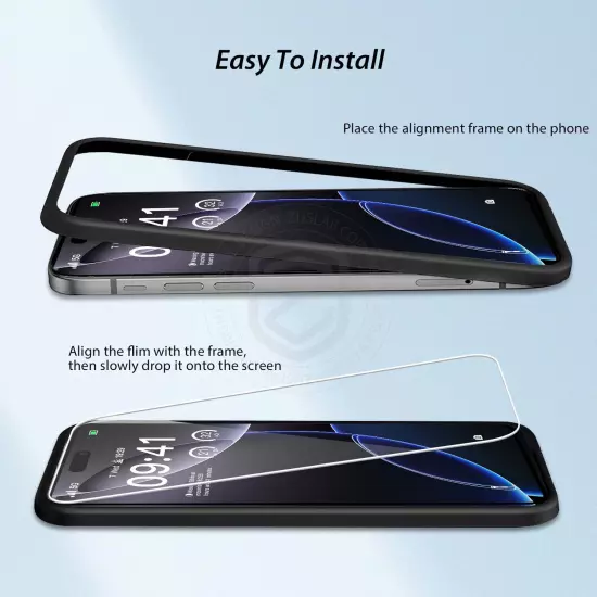 iPhone 16 Pro Max Plus Full Cover Tempered Glass Screen Protector For Apple X 3