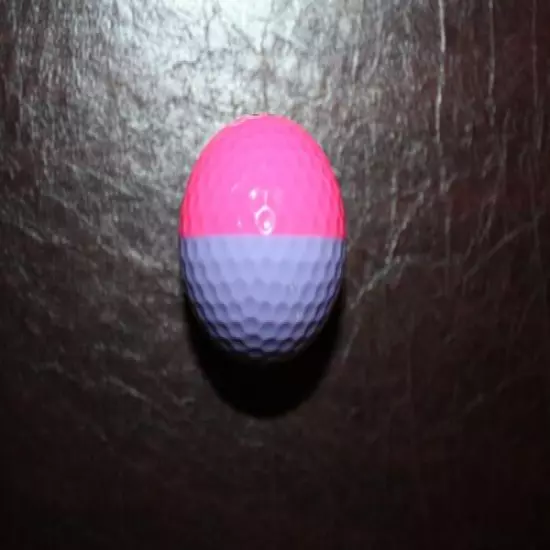 VINTAGE PINK AND LAVENDER PING EYE 2 GOLF BALL 