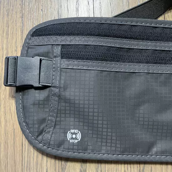 VENTURE 4TH Travel Money Belt Travel Wallet & Passport Holder NWT Grey Pack