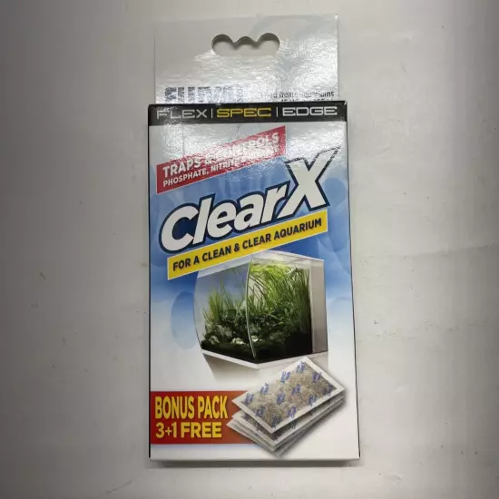 FLUVAL CLEARX MEDIA INSERT - 4 PACK - CONTROLS PHOSPHATE, NITRITE AND NITRATE