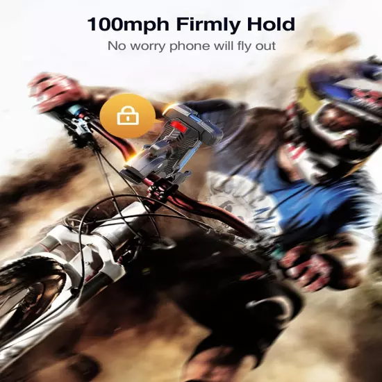 Motorcycle Phone Mount, [150Mph Wind Anti-Shake][7.2Inch Big Phone Friendly] Bik