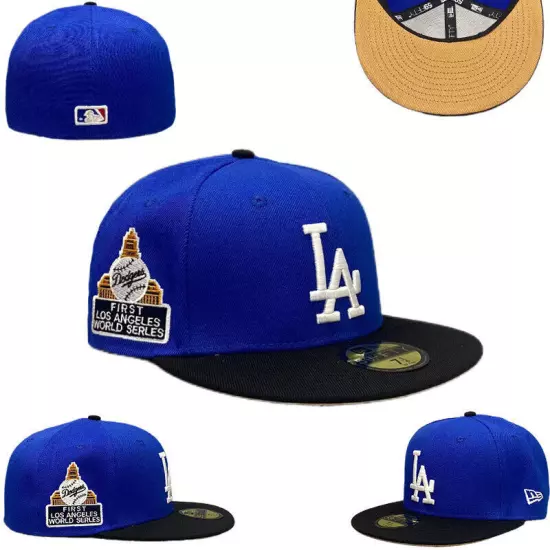 Los Angeles Dodgers Fitted Hat Cap 2024 MLB Fashion Baseball Cap Unisex