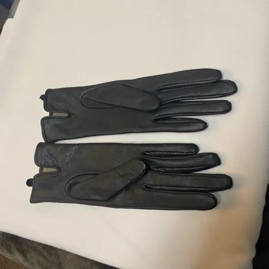 Worthinton Black Leather Driving Gloves (M)