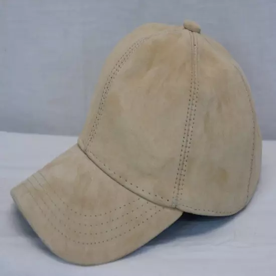 100% REAL GENUINE LAMBSKIN SUEDE LEATHER Baseball Cap Hat Sport Visor 36 COLORS