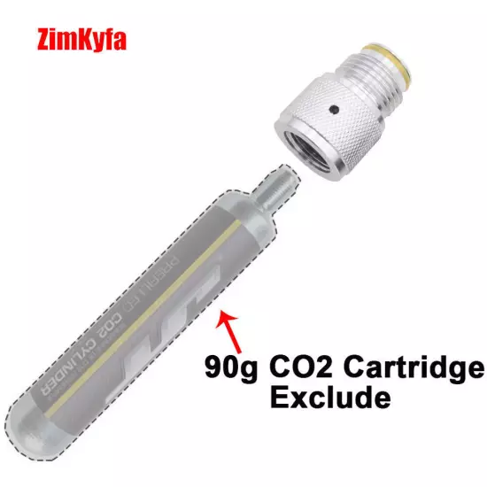 CO2 Adapter for 88G 90G Disposable Co2 Cartridge to G1/2-14 Thread Tank