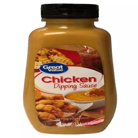 NEW GREAT VALUE CHICKEN DIPPING SAUCE 12 FL OZ (354ml) BOTTLE CHICK FIL A TASTE