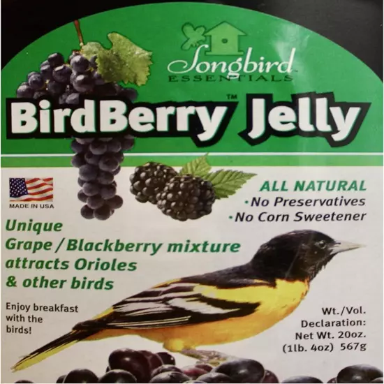 20 Oz Essentials Bird Berry Jelly: Ideal for Bird Feeders