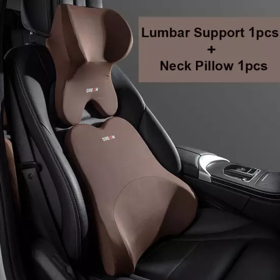 Car Lumbar Support Headrest Neck Pillow Support Universal Neck Pillows Cushion